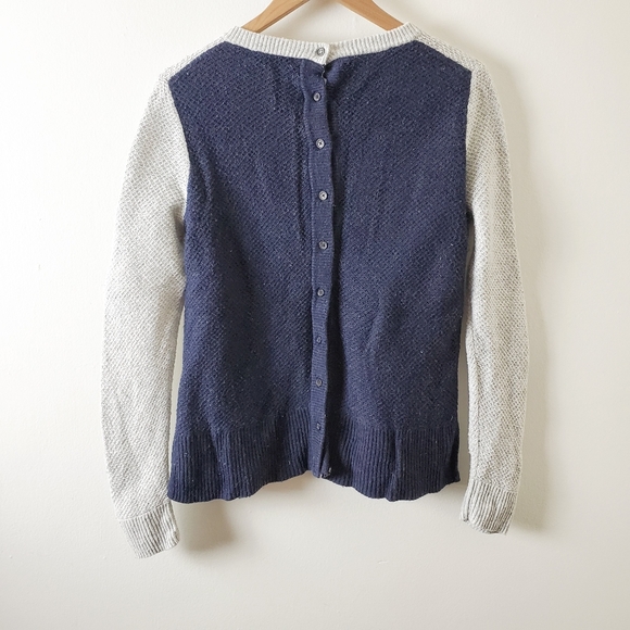 Madewell Colorblock Backroad Button Back Sweater - Picture 6 of 7
